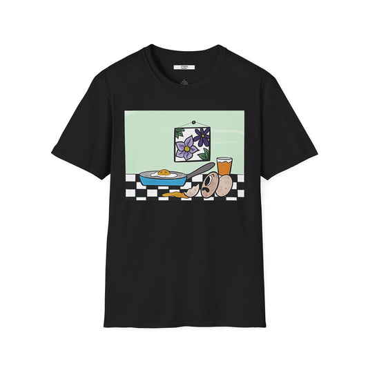 Breakfast T‑Shirt — Retro Diner Still Life Graphic