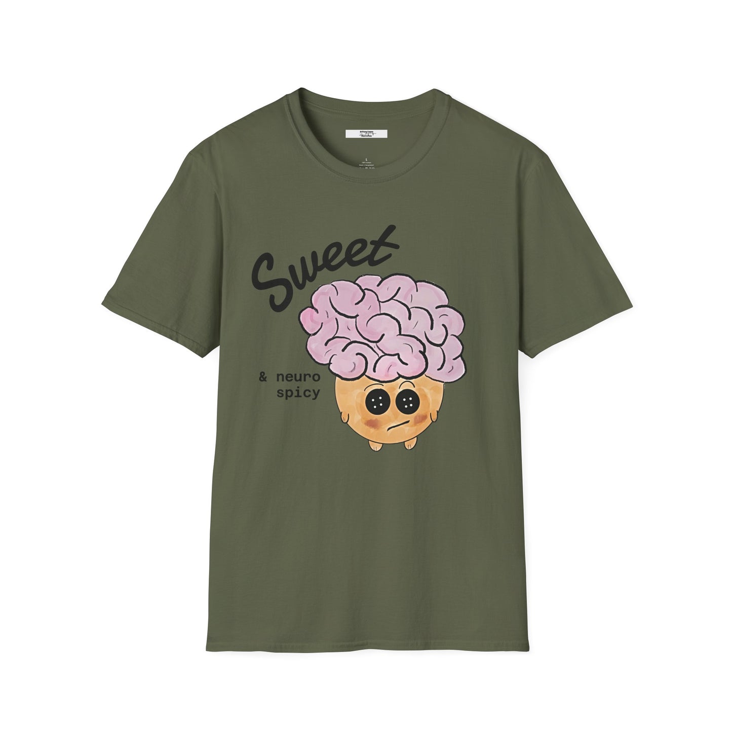 Sweet & Neurospicy Brain Cookie T-Shirt