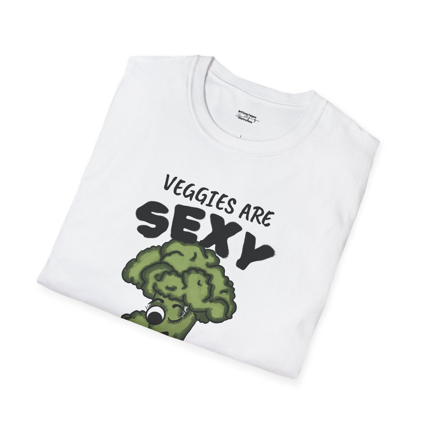 T-Shirt — "Veggies Are Sexy" Broccoli Graphic Tee