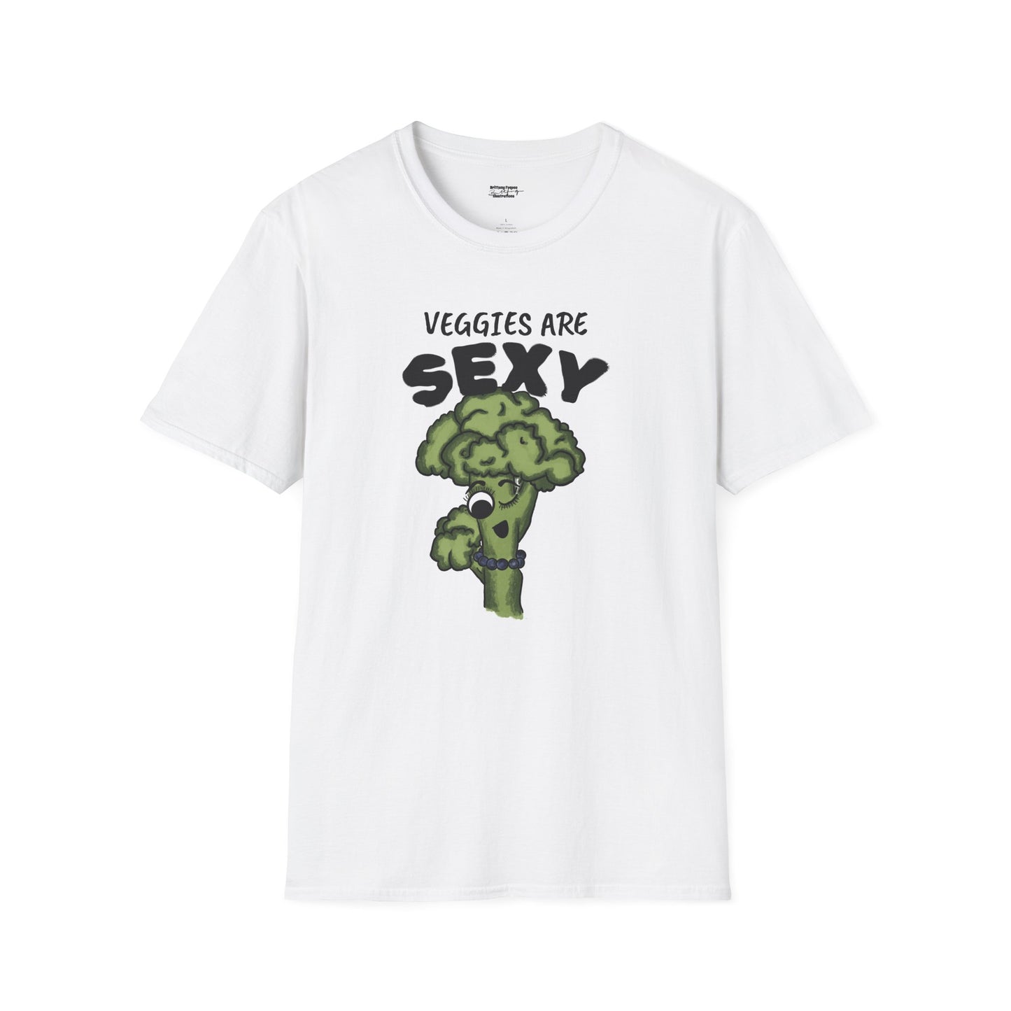 T-Shirt — "Veggies Are Sexy" Broccoli Graphic Tee